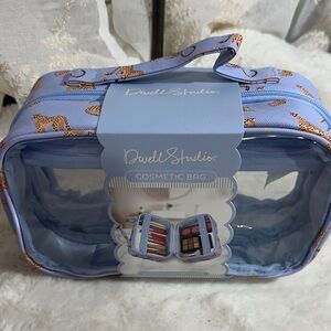 Dwell studios 2 spacious packets cosmetic bag